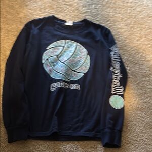 Navy Volleyball Graphic Sweatshirt